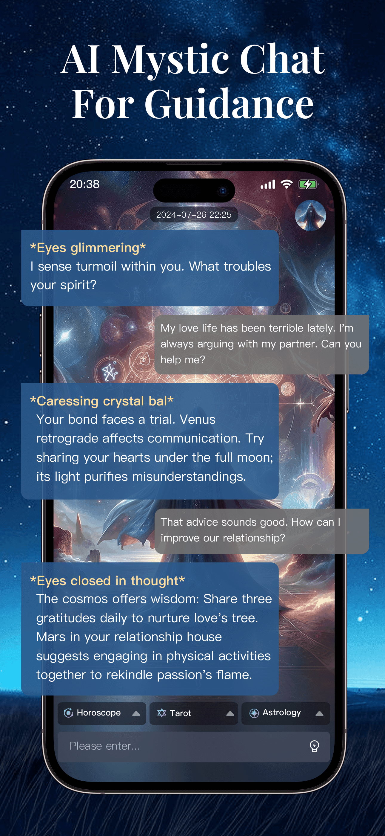 AI Astrology Chat Interface