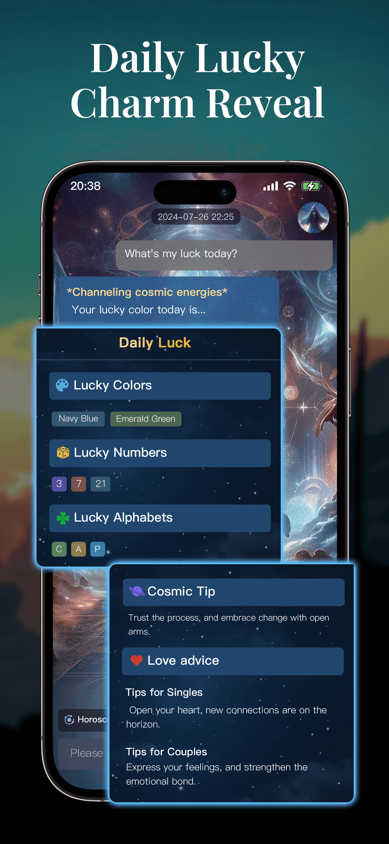 Daily Luck Interface