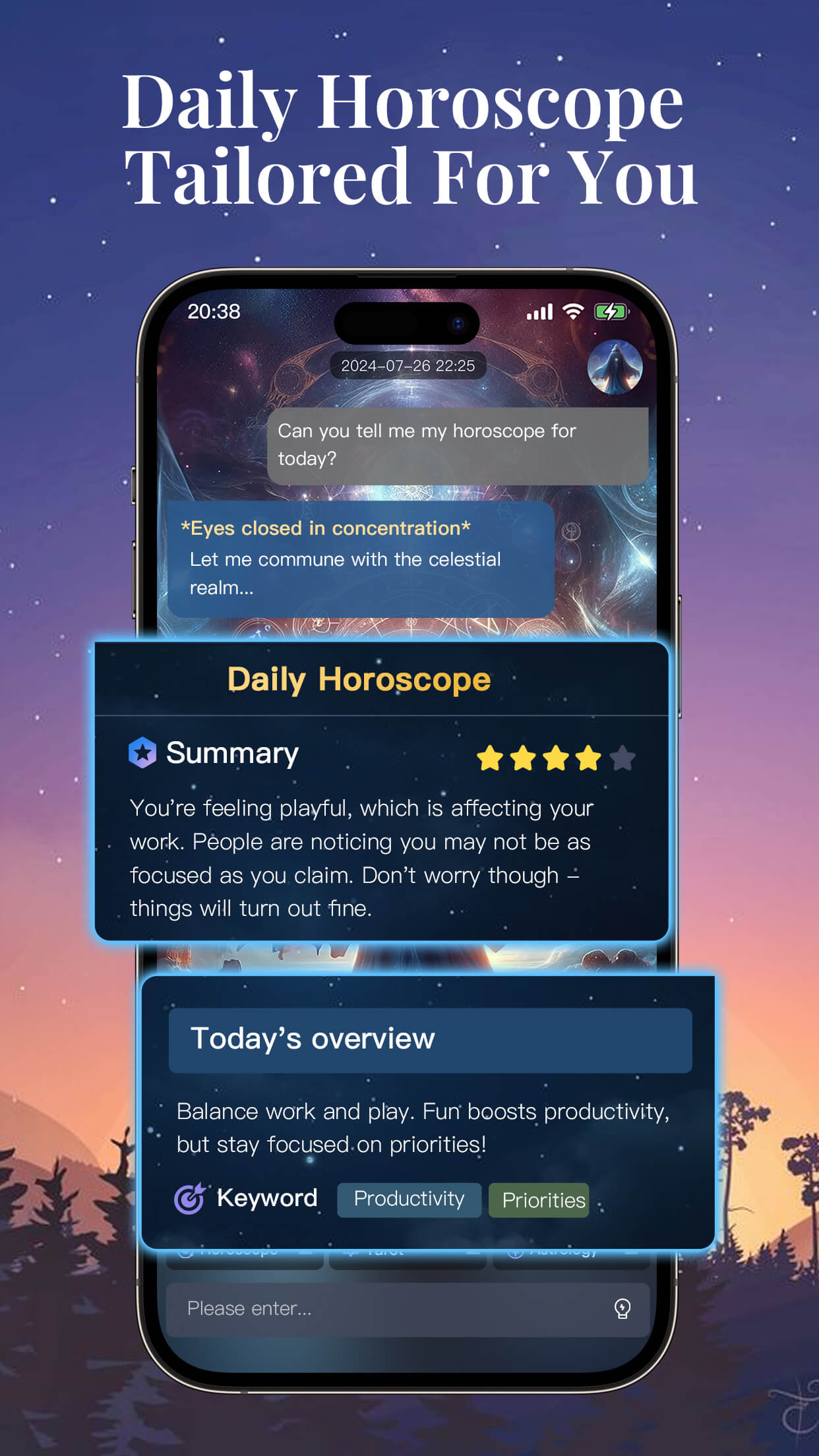 Daily Horoscopes Interface